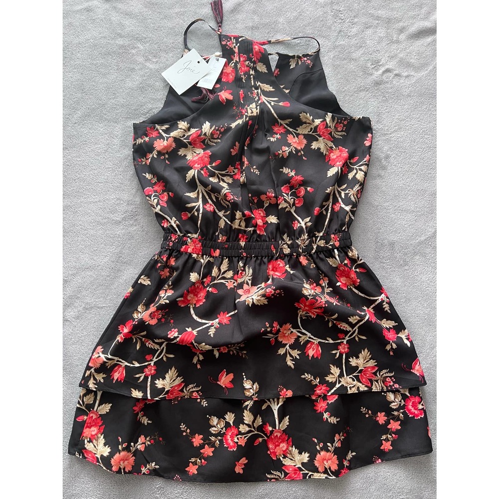 Joie Black and Red Floral Dress - Picture 2 of 3
